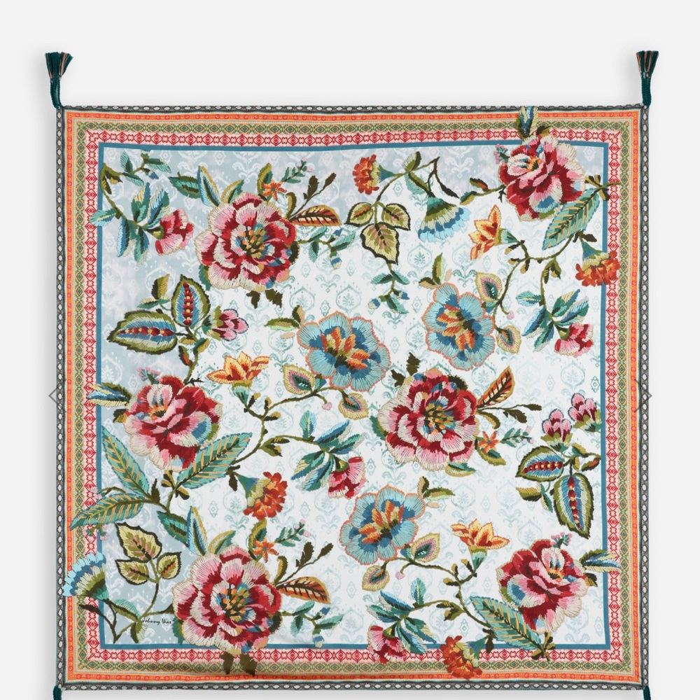 Johnny Was Silk Scarf Gillian Scarf Print
